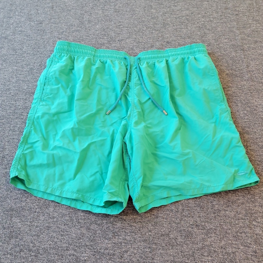Vilebrequin Swim Trunks Men's 5XL Green Board Shorts Drawstring Costume de Bain